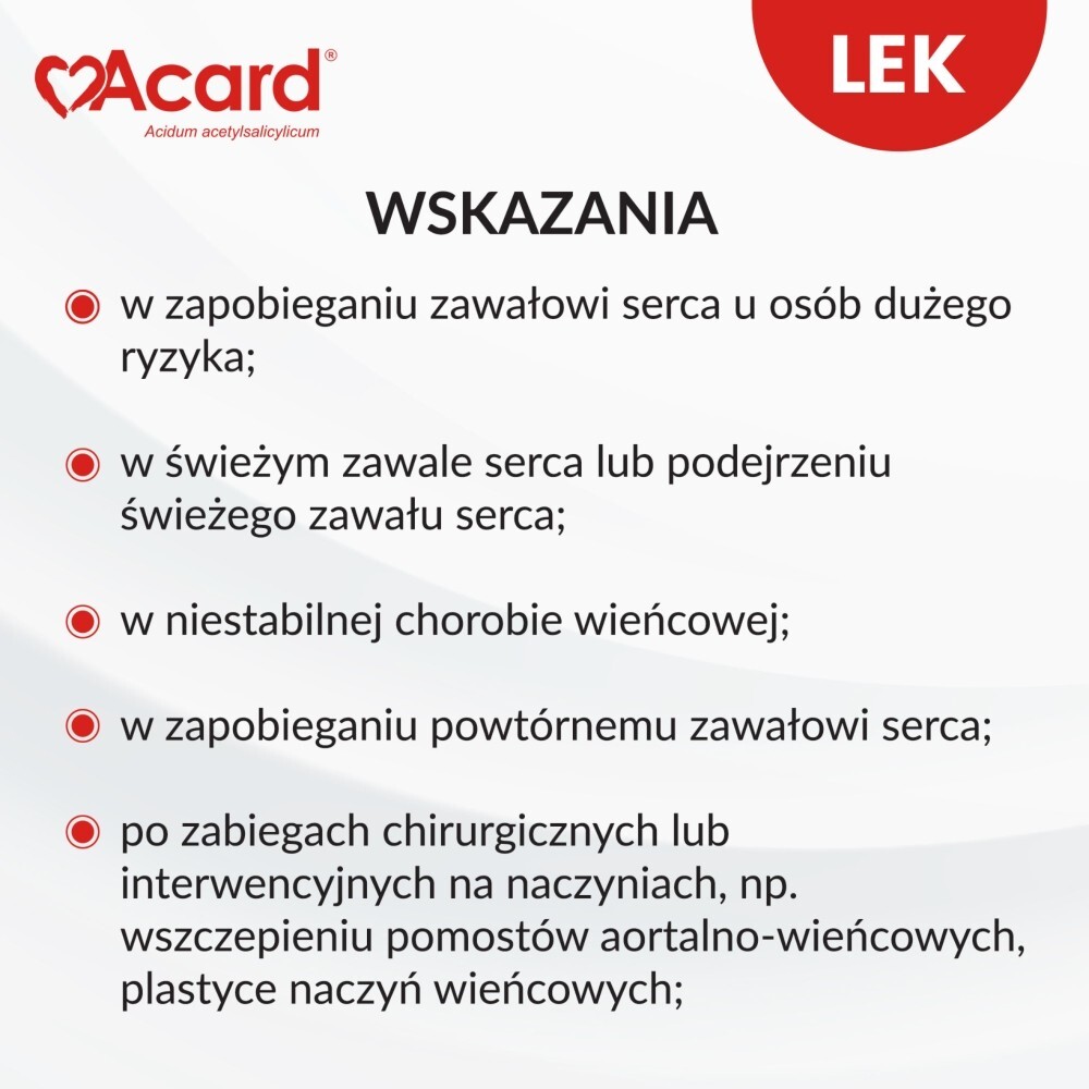 Acard, 75 mg, tabletki dojelitowe, 60 tabletek
