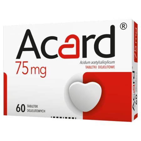 Acard 75 mg x 60 tabl. dojelit.