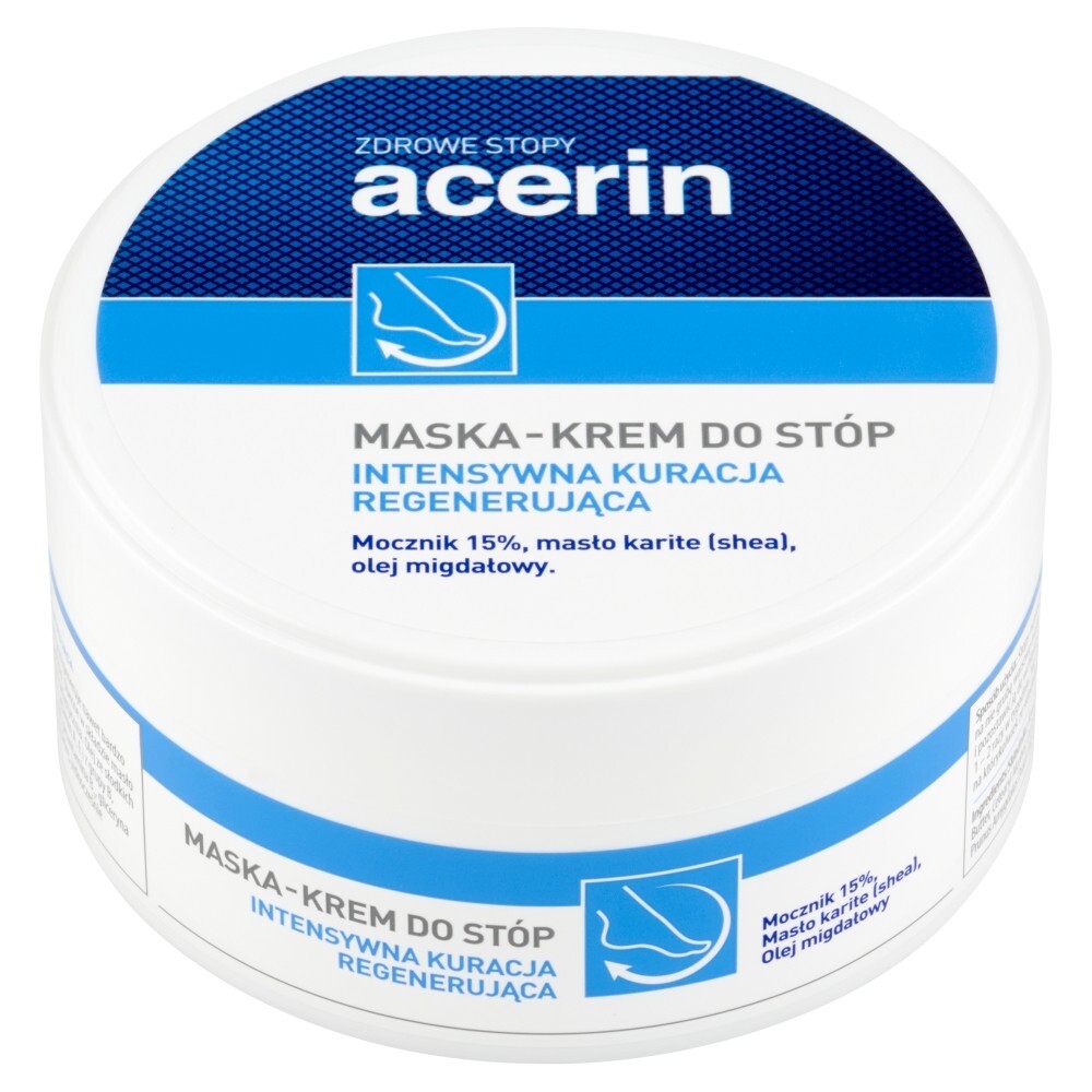 Acerin Intensywna kuracja regenerująca Maska-krem do stóp 125 ml