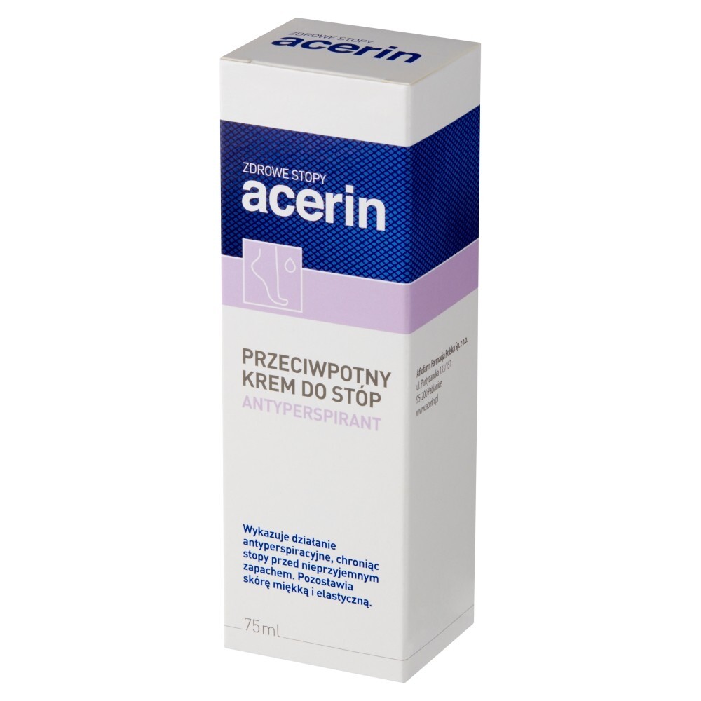 Acerin Przeciwpotny krem do stóp antyperspirant 75 ml