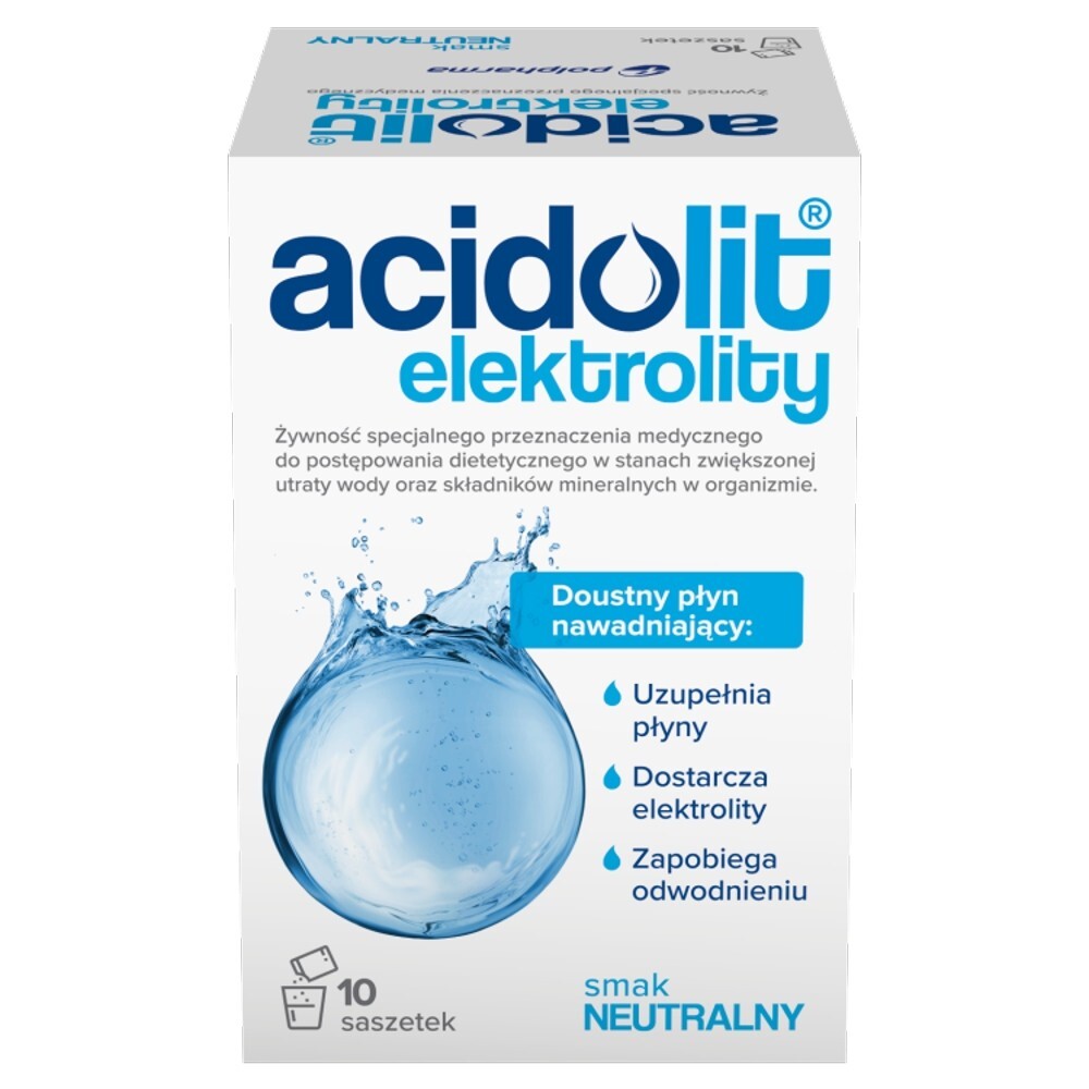 Acidolit dla niemowląt, bezsmakowy, 4,35 g, 10 saszetek