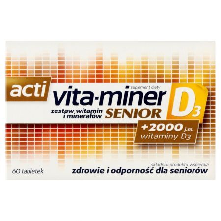 Acti vita-miner Senior D₃ Suplement diety 60 sztuk
