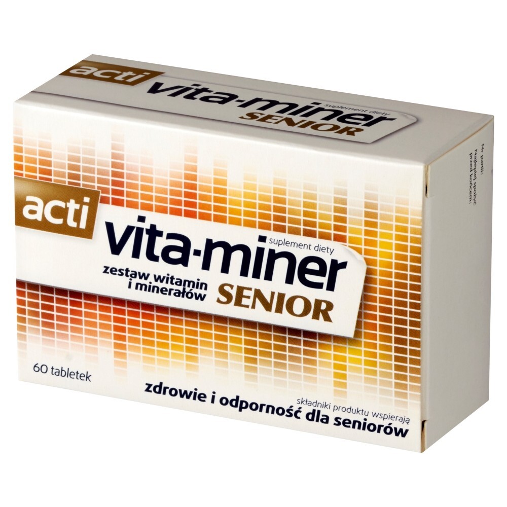 Acti vita-miner Senior Suplement diety 60 sztuk