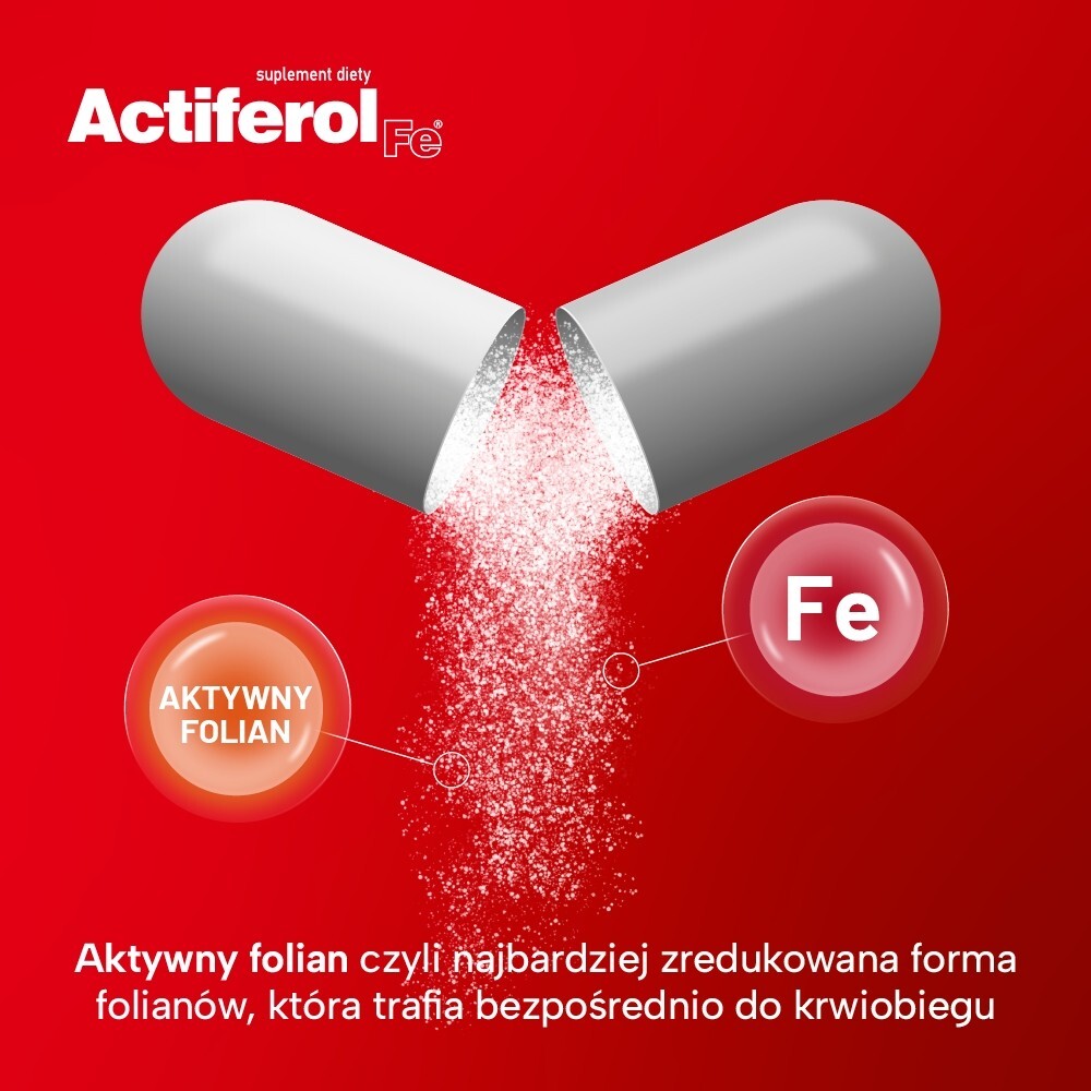 Actiferol Fe Forte, kapsułki otwierane, 60 kapsułek
