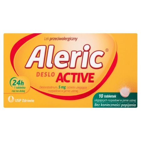 Aleric Deslo Active Lek przeciwalergiczny 10 tabletek