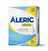 Aleric Spray 60 dawek, spray do nosa, na katar alergiczny u dorosłych
