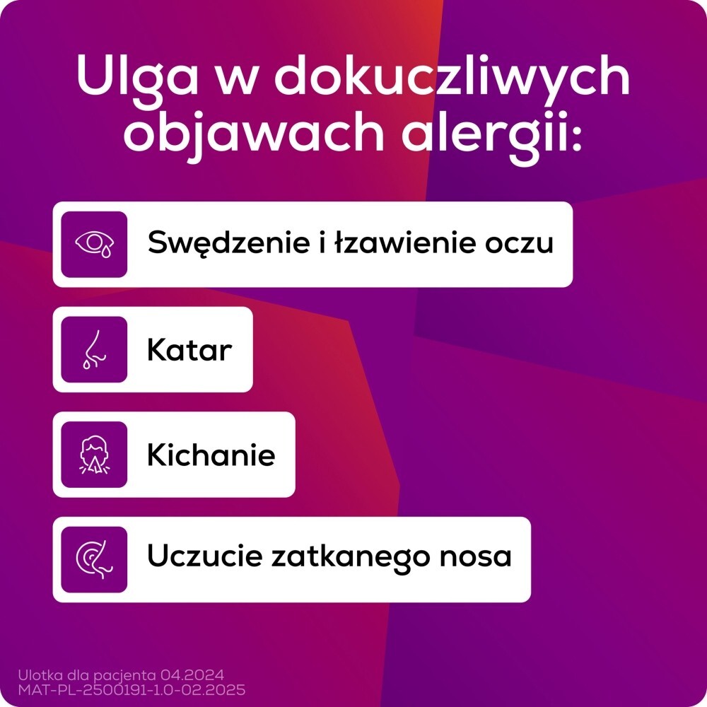 Allegra Tabletek powlekanych Lek przeciwalergiczny