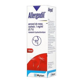 Allergodil, 1 mg/ml (0,1%), aerozol do nosa, 10 ml