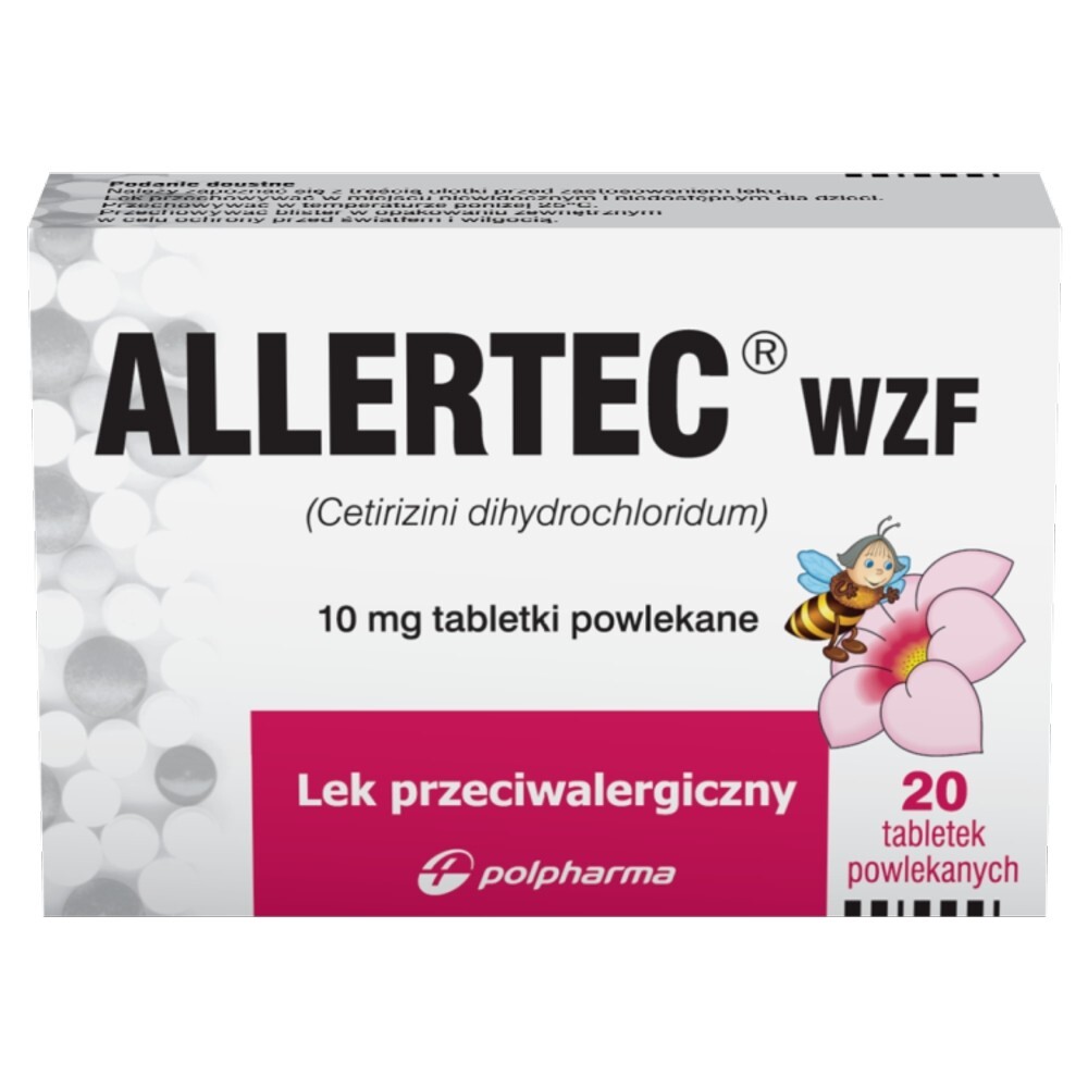 Allertec WZF 10 mg, 20 tabletek