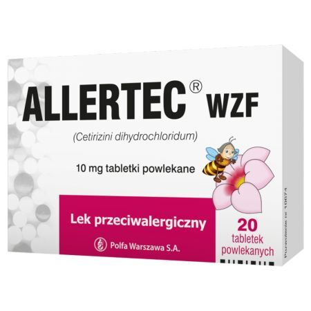 Allertec WZF 10 mg, 20 tabletek