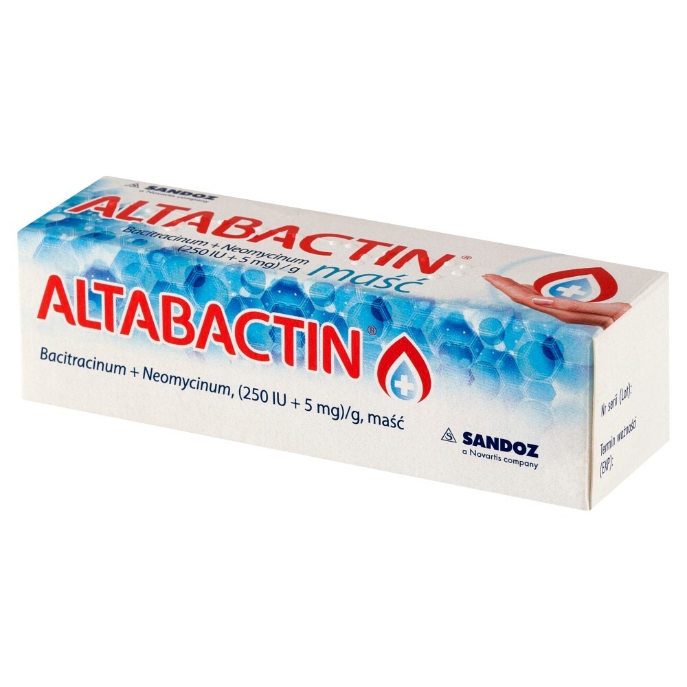 Altabactin, (250 IU+5 mg)/g, maść, 5 g