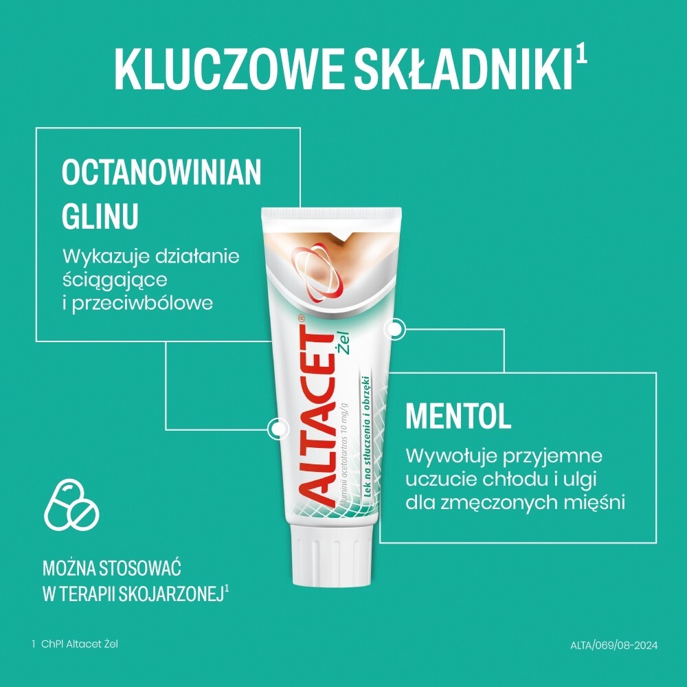 Altacet 10 mg/g Lek na stłuczenia i obrzęki 75 g
