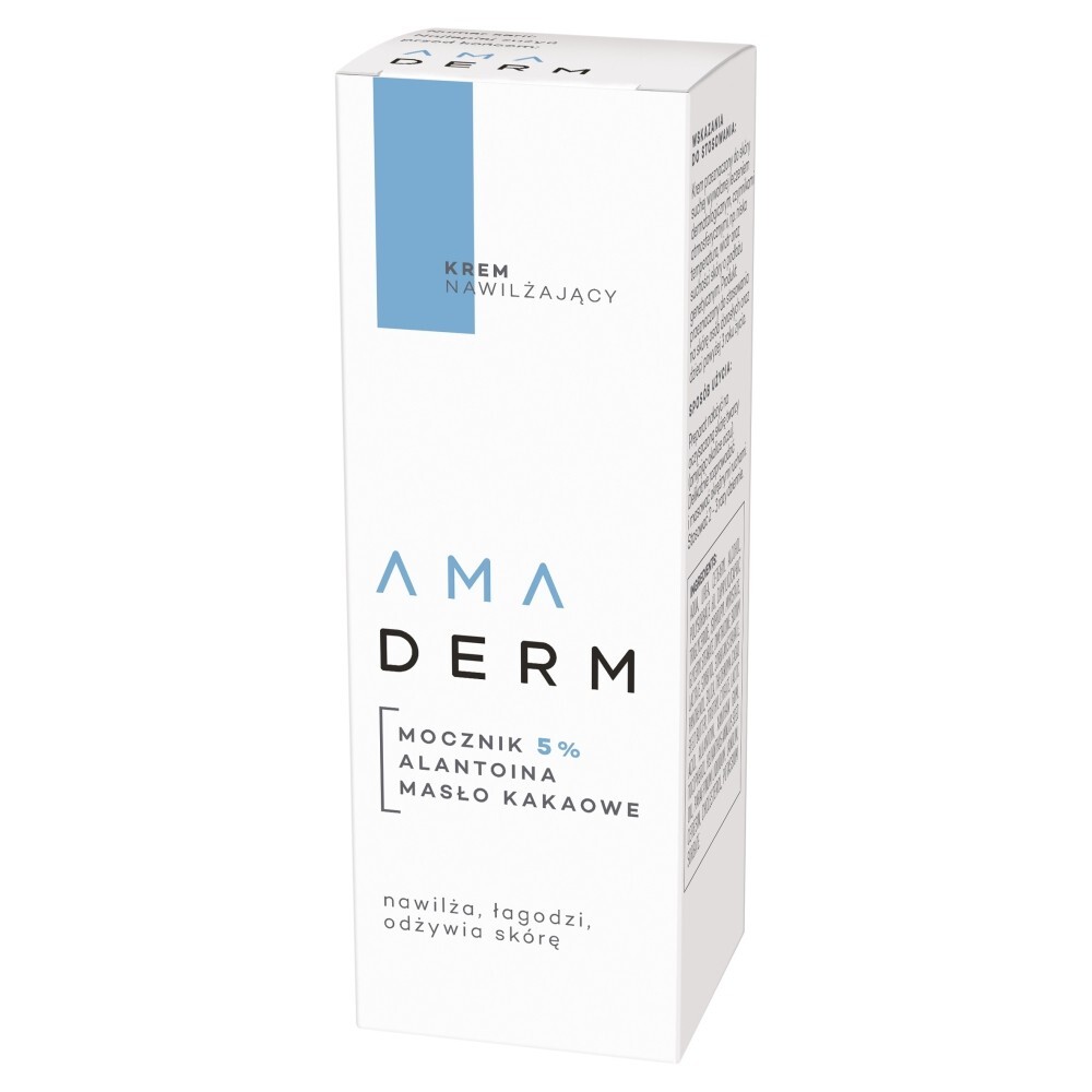 Amaderm, krem do twarzy z 5% mocznikiem, nawilżający, 50 ml