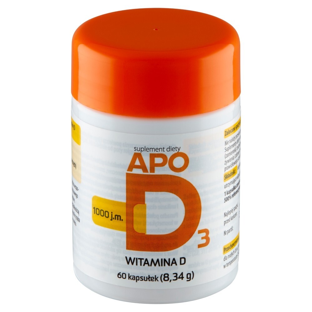 ApoD3 Suplement diety witamina D 1000 j.m. 8,34 g (60 sztuk)
