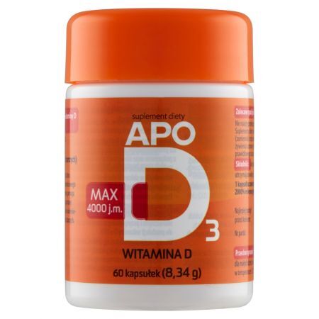 ApoD3 Suplement diety witamina D max 4000 j.m. 8,34 g (60 sztuk)