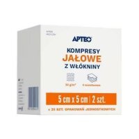 Apteo Kompresy jałowe z włókniny 5 x 5 cm 2 szt.