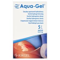 Aqua-Gel, sterylny opatrunek hydrożelowy, 5,5 cm x 11 cm, 1 sztuka