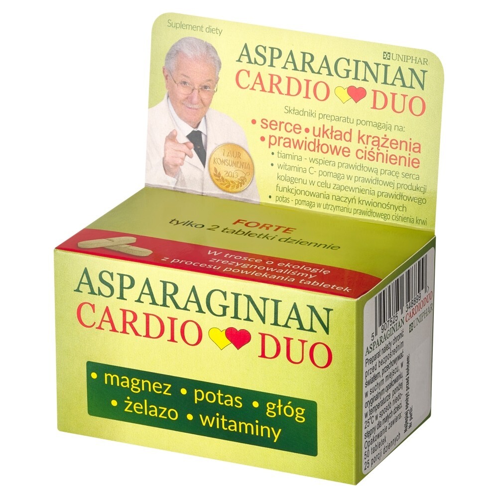 Asparginian CardioDuo, 50 tabletek
