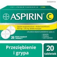 Aspirin C, 20 tabletki musujące Inpharm