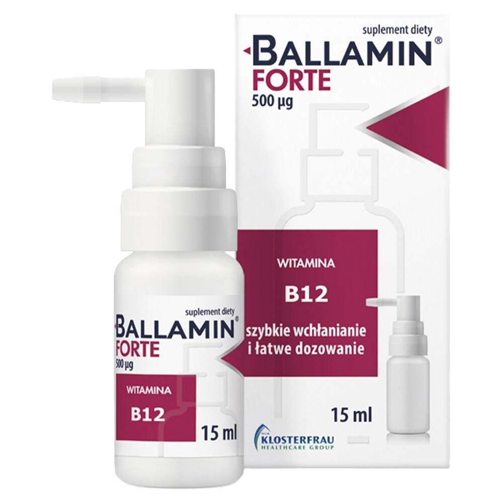 Ballamin Forte, spray do stosowania w jamie ustnej, 15 ml