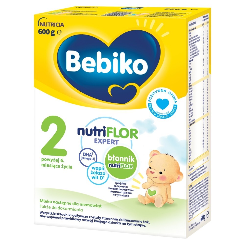 Bebiko 2 NUTRIflor Expert, mleko następne dla niemowląt, 6 m+, 600 g