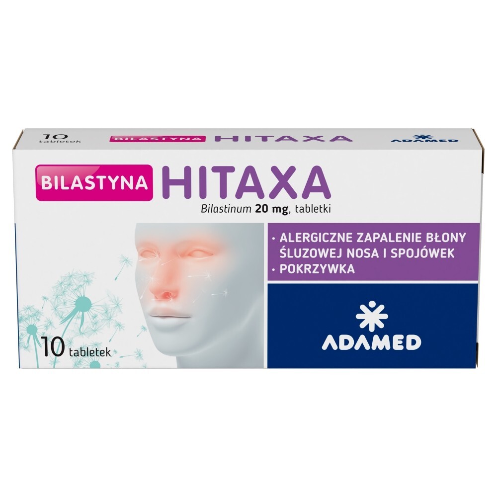 Bilastyna Hitaxa, 20 mg, tabletki, 10 tabletek