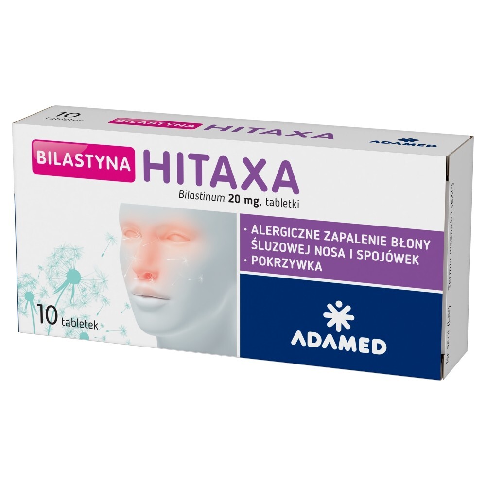 Bilastyna Hitaxa, 20 mg, tabletki, 10 tabletek