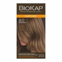 Biokap Nutricolor, farba do włosów, 8.0 jasny blond, 140 ml