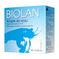 Biolan 0,15%, krople do oczu, 0,35 ml, 20 minimsów