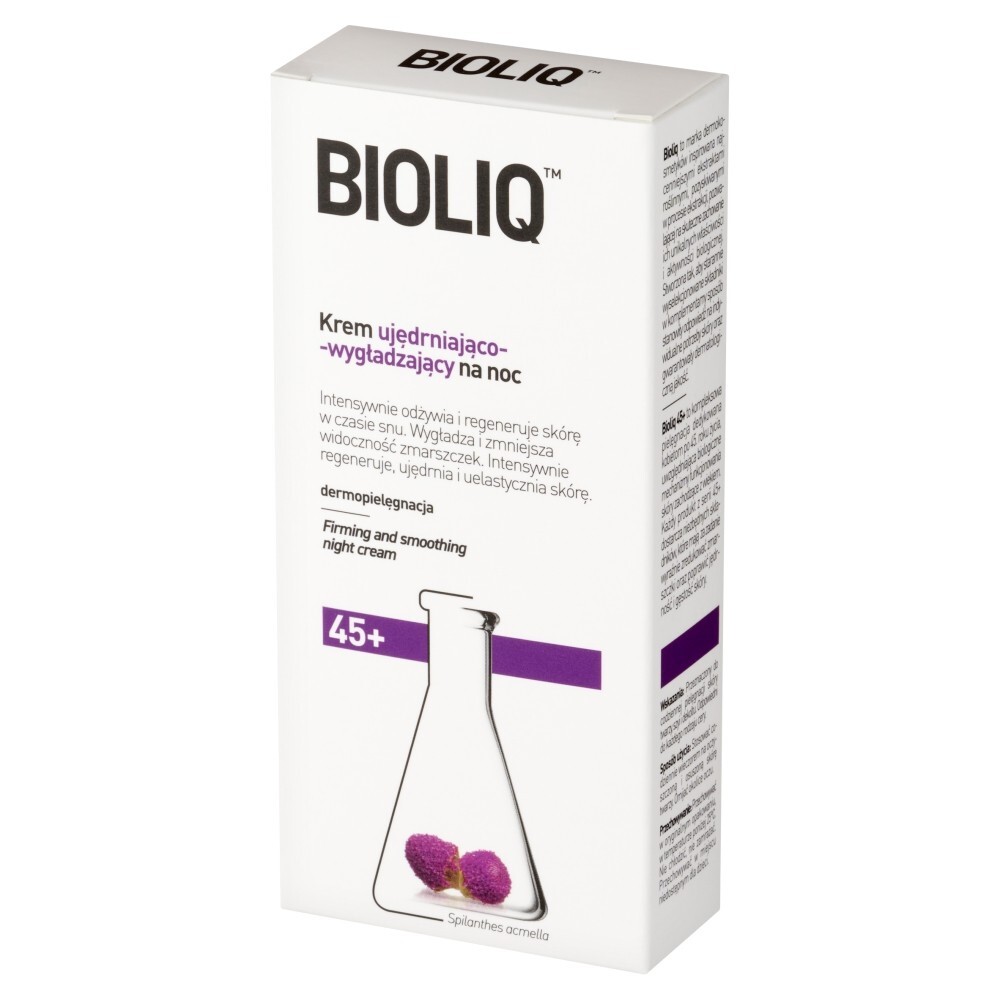 Bioliq 45+, krem ujędrniająco-wygładzający na noc, 50 ml