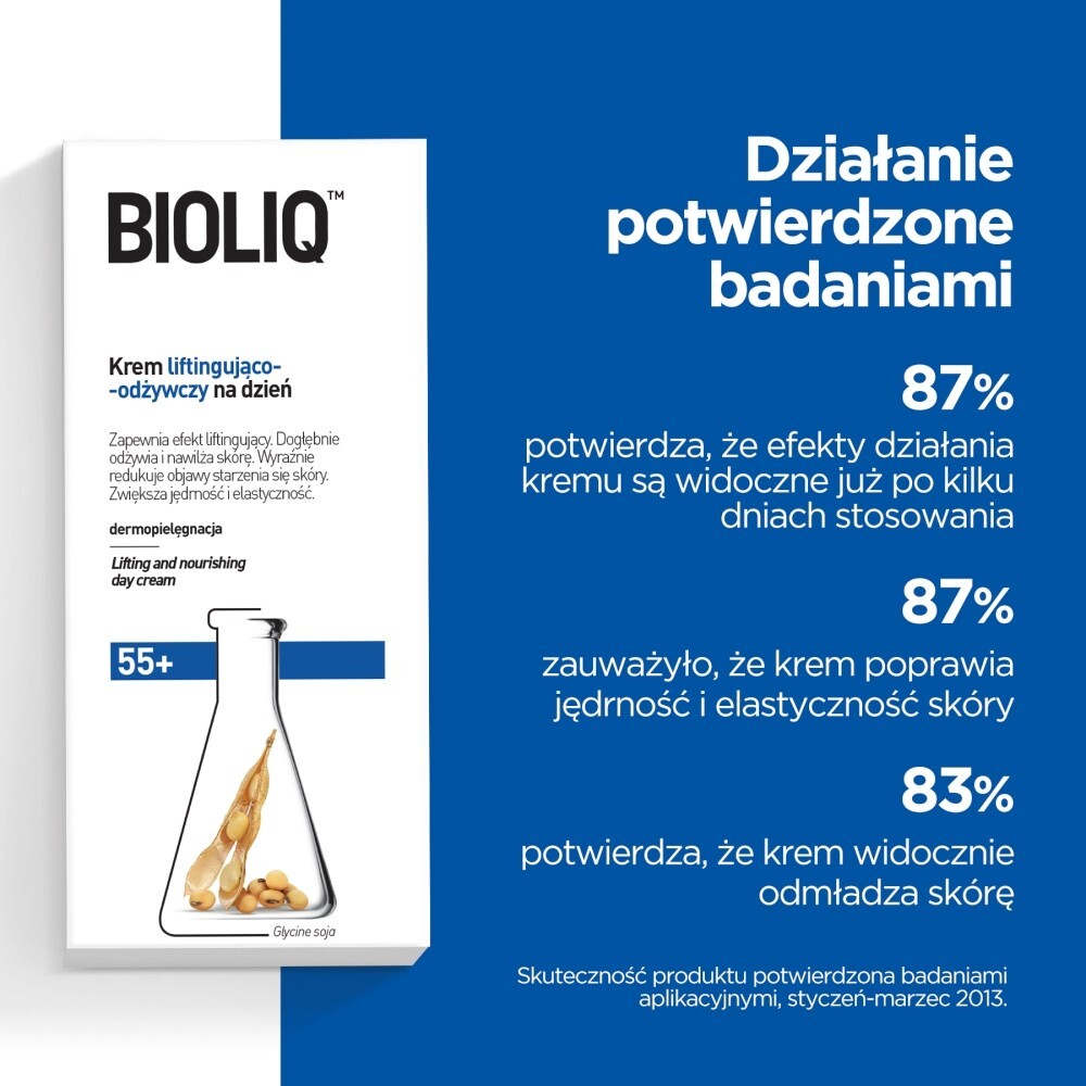 Bioliq 55+, krem liftingująco-odżywczy na dzień, 50 ml