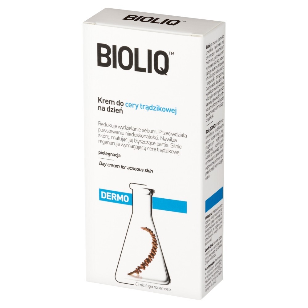 Bioliq Dermo, krem do cery trądzikowej na dzień, 50 ml