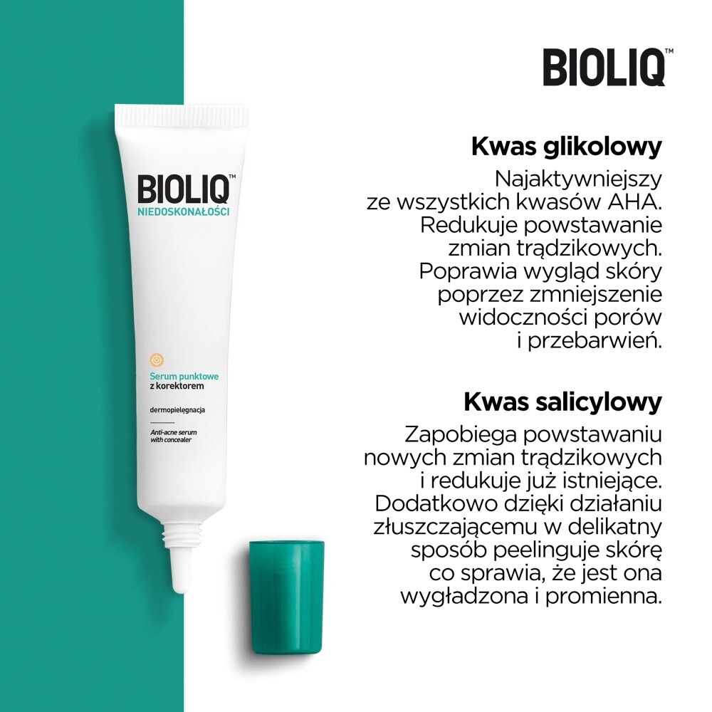 Bioliq Specialist Niedoskonałości, serum punktowe z korektorem, 10 ml
