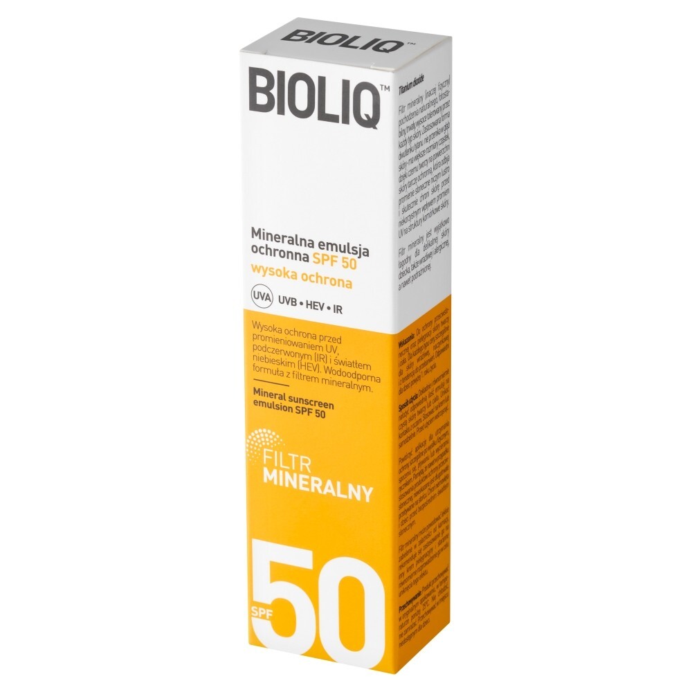 Bioliq SPF, mineralna emulsja ochronna SPF 50, 30 ml
