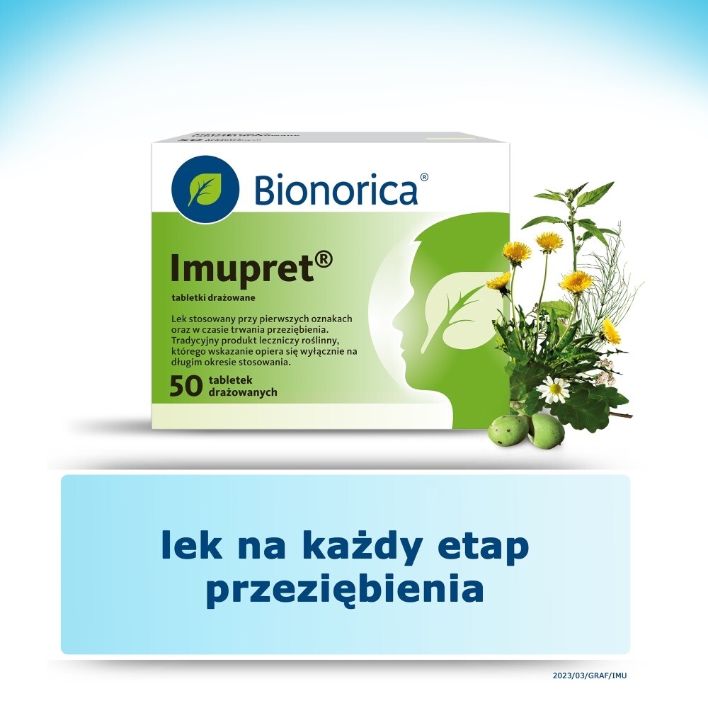 Bionorica Imupret Tabletki drażowane 50 sztuk