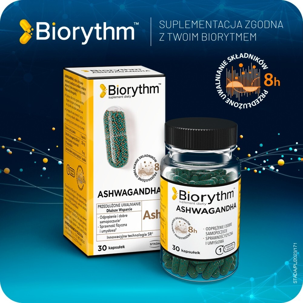 Biorythm, Ashwagandha, kapsułki, 30 kapsułek