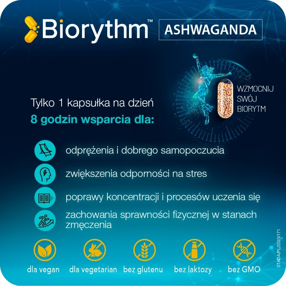 Biorythm, Ashwagandha, kapsułki, 30 kapsułek