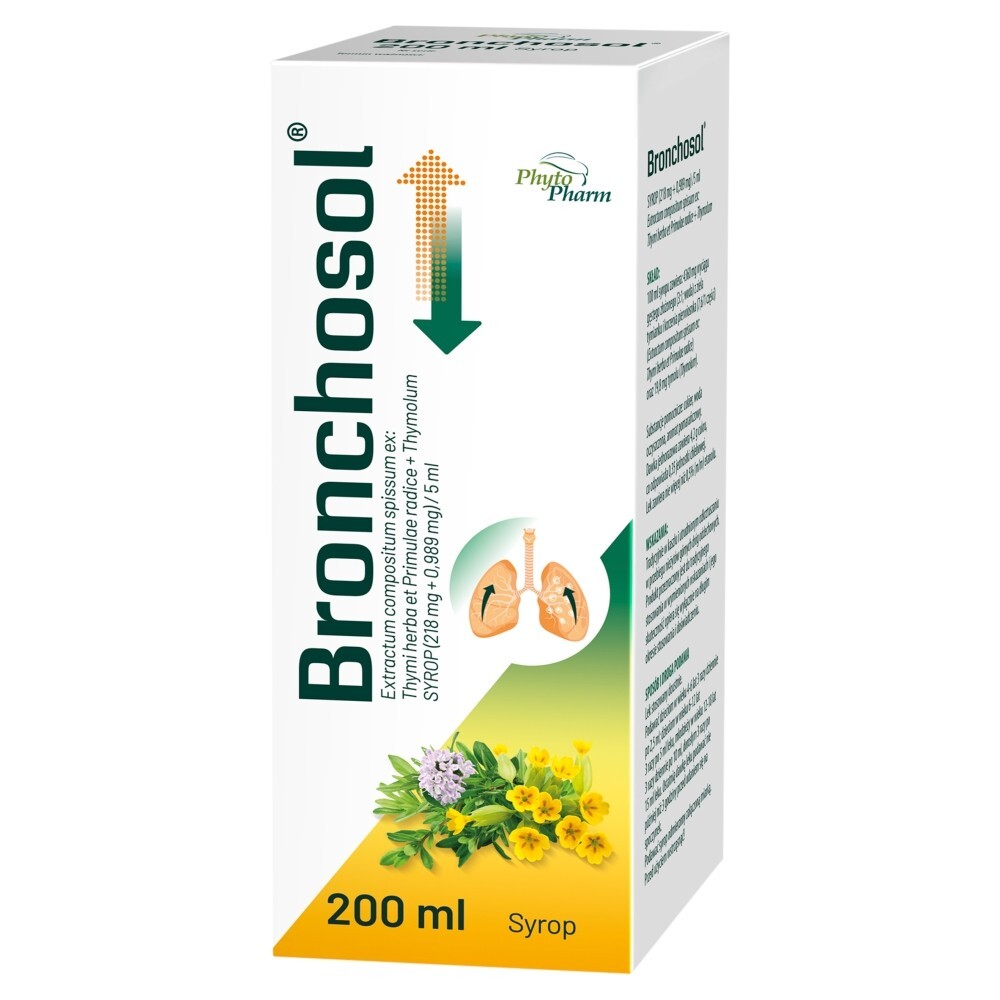 Bronchosol Produkt leczniczy syrop 200 ml
