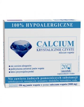 Calcium Krystalicznie Czyste x 20 sasz.