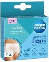 Canpol Babies, majtki poporodowe, wielorazowe, siateczkowe, 73/002, rozmiar L/XL, 2 sztuki