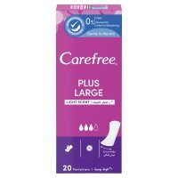 CareFree Plus Large, wkładki higieniczne o delikatnym zapachu, 20 sztuk