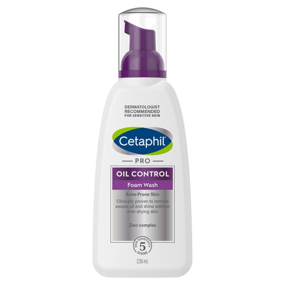 Cetaphil Pro Oil Control, pianka do mycia twarzy, skóra trądzikowa, 236 ml