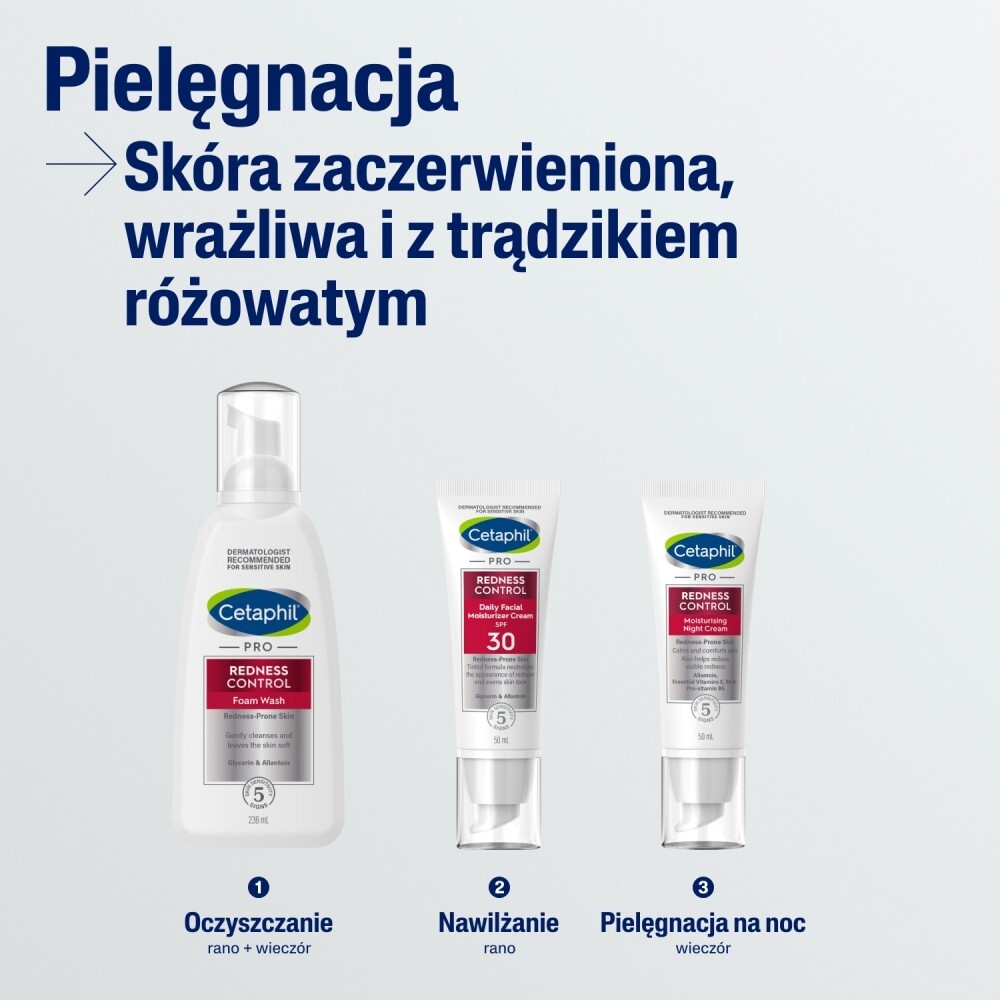 Cetaphil Pro Redness Control BB, krem nawilżający na dzień, skóra wrażliwa, SPF 30, 50 ml