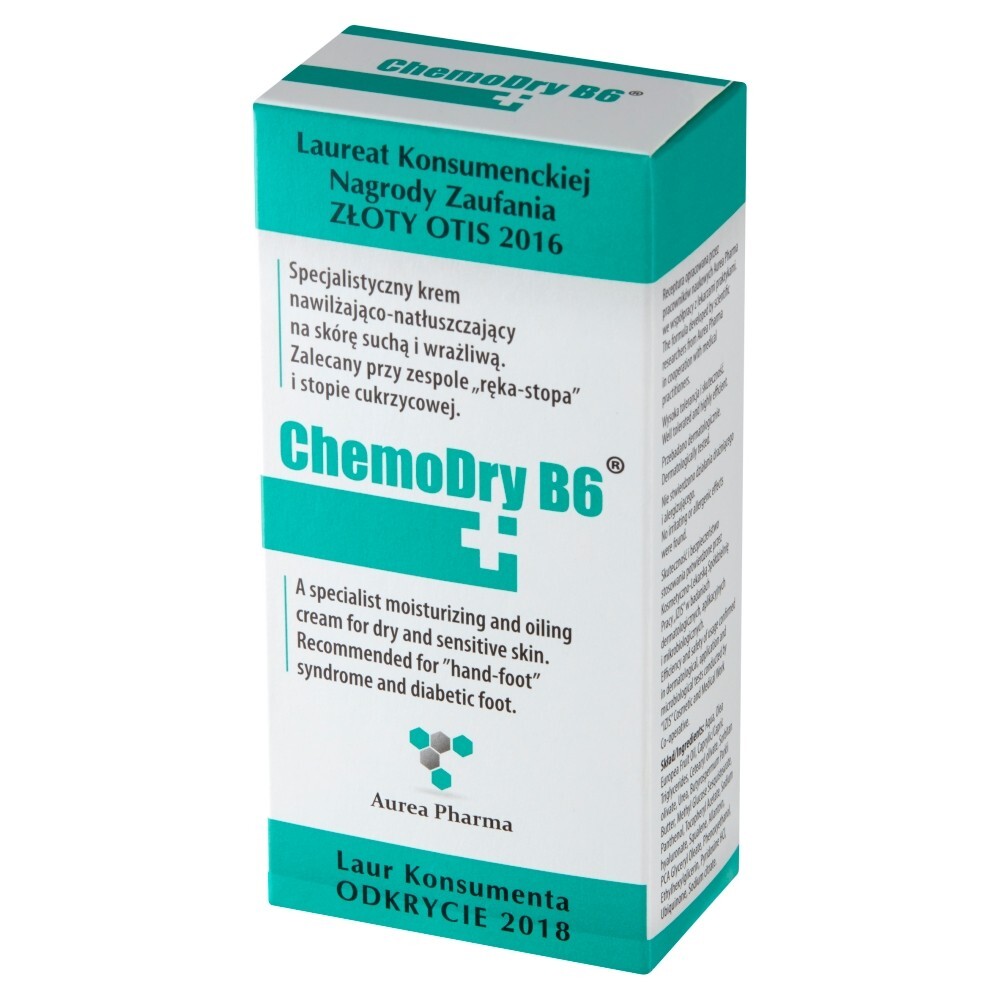 ChemoDry B6, krem nawilżająco-natłuszczający do skóry suchej i wrażliwej, 50 ml
