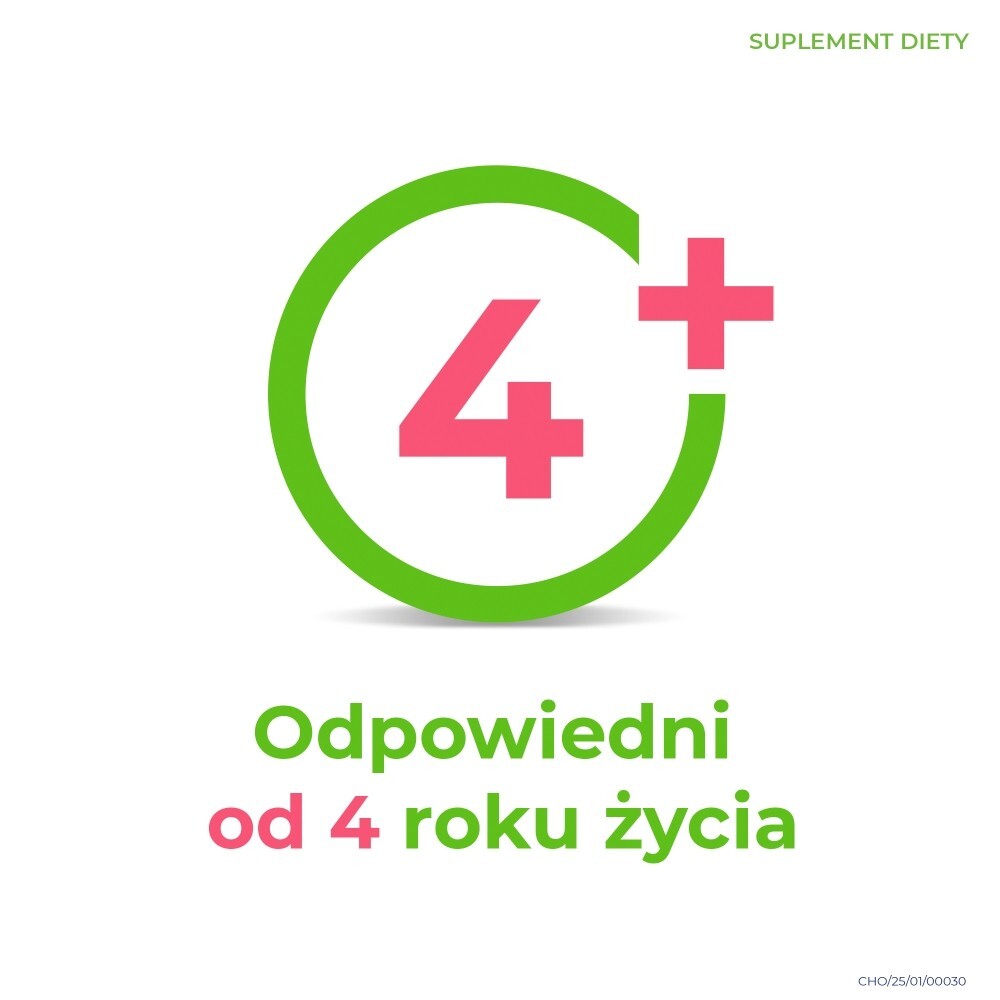 Cholinex Junior Suplement diety pastylki smak malinowy 56 g (16 x 3,5 g)