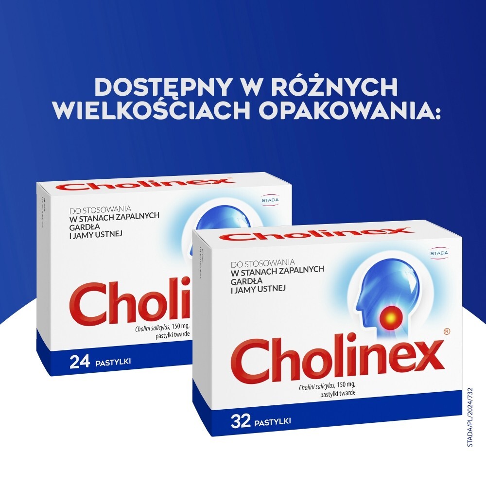 Cholinex Pastylki 24 sztuki