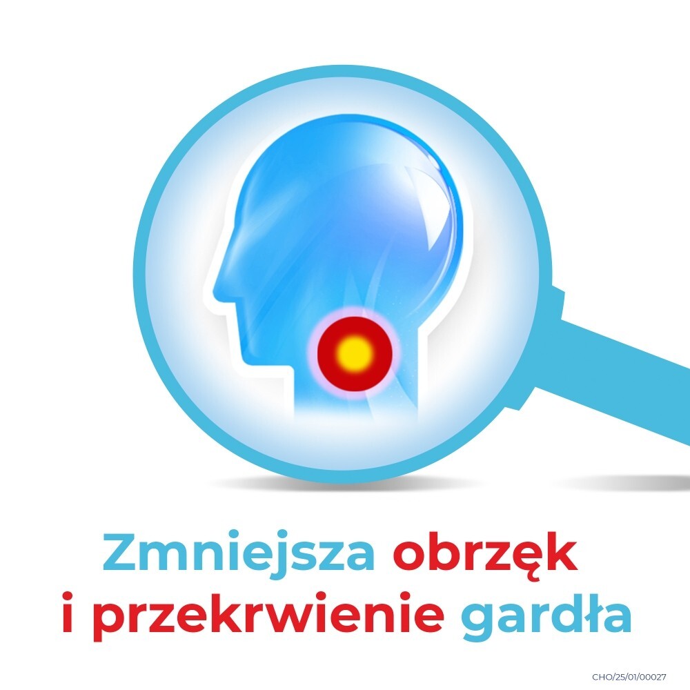 Cholinex Pastylki bez cukru 24 sztuki