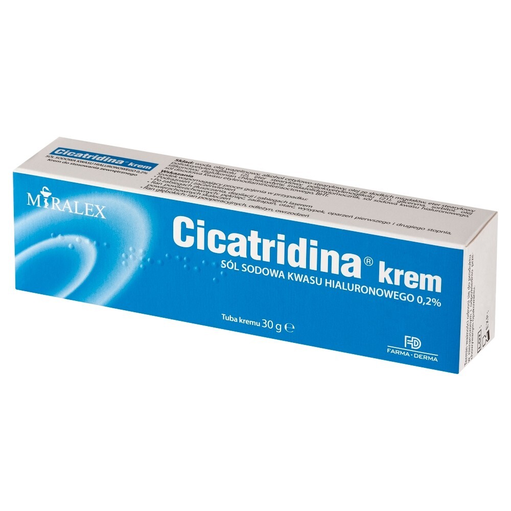Cicatridina, krem wspomagający leczenie ran, 30 g