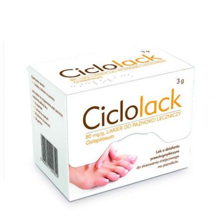 Ciclolack lak.do pazn.lecz. 0,08 g/g 3 g