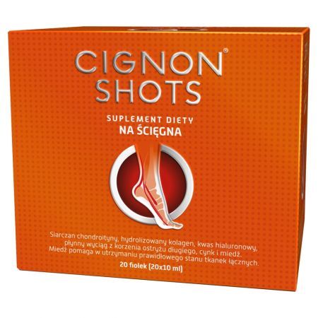 Cignon Shots Suplement diety na ścięgna 200 ml (20 x 10 ml)